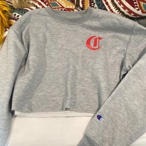 Gray Champion Crop Crewneck